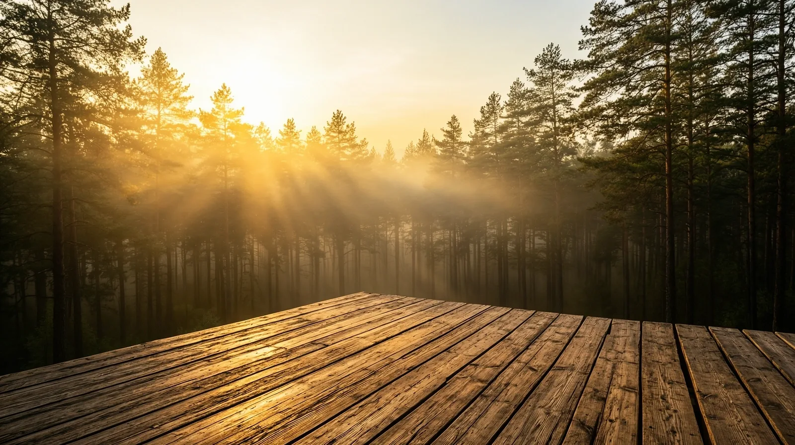 Morning landscape representing vitality